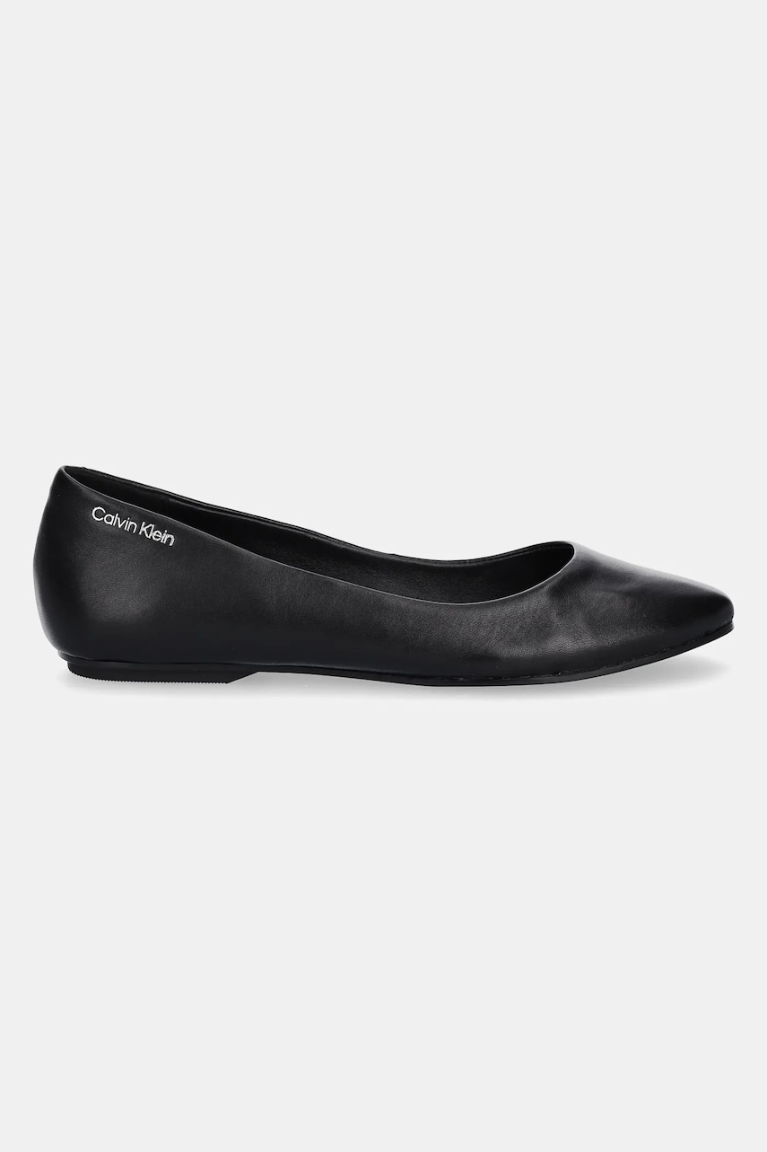 Кожаные балетки Calvin Klein FLAT MARY JANE - LTH цвет чёрный HW0HW02341 Кожаные балетки Calvin Klein FLAT MARY JANE - LTH цвет чёрный HW0HW02341