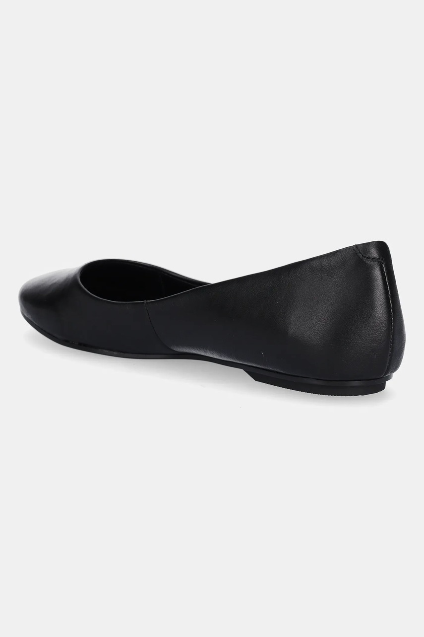 Calvin Klein bőr balerina cipő FLAT MARY JANE - LTH fekete, HW0HW02341 termék 2. képe