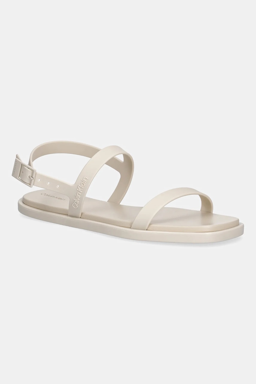 Levně Sandály Calvin Klein SANDAL - JELLY dámské, béžová barva, HW0HW02426