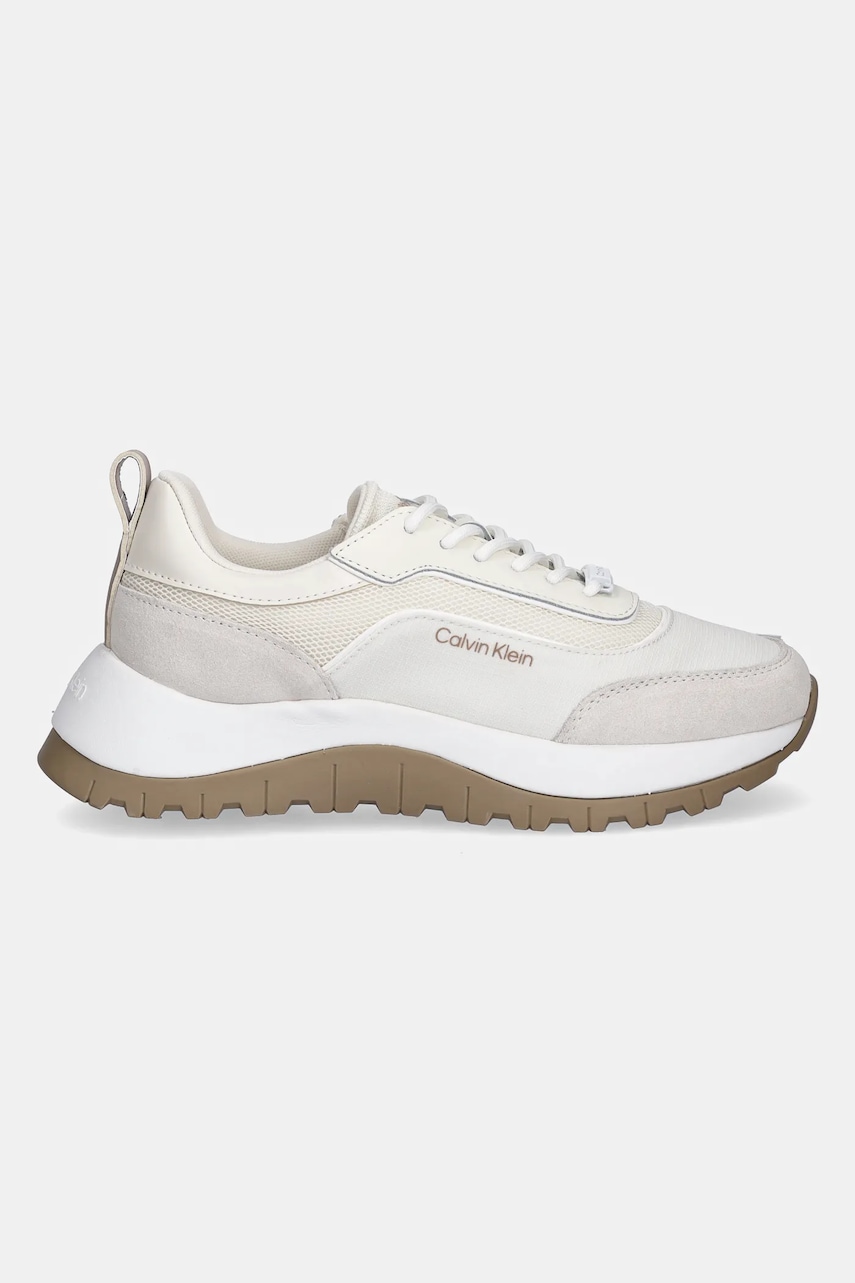 Кроссовки Calvin Klein RUNNER LACE UP MESH MIX женские цвет бежевый HW0HW02487 Кроссовки Calvin Klein RUNNER LACE UP MESH MIX женские цвет бежевый HW0HW02487