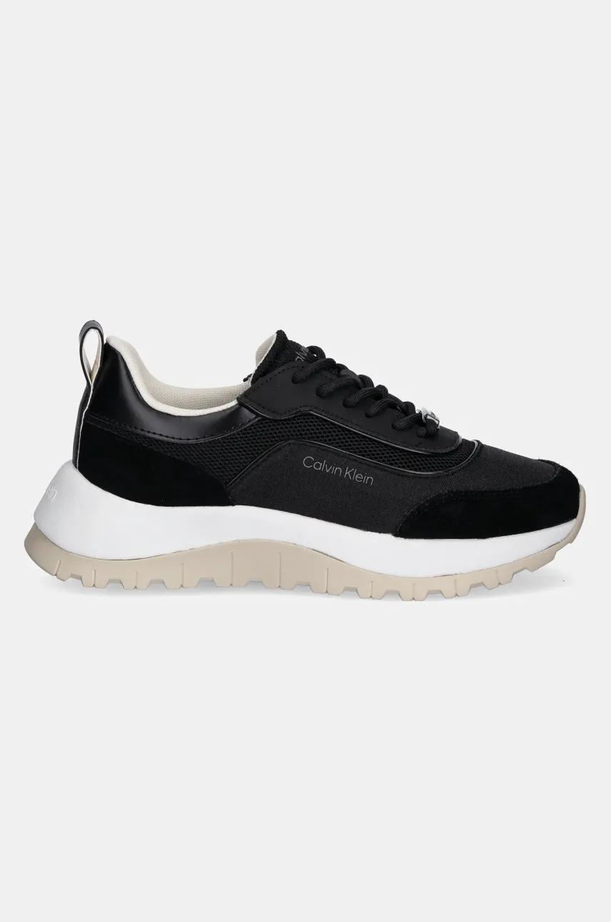 Кроссовки Calvin Klein RUNNER LACE UP MESH MIX женские цвет чёрный HW0HW02487 Кроссовки Calvin Klein RUNNER LACE UP MESH MIX женские цвет чёрный HW0HW02487