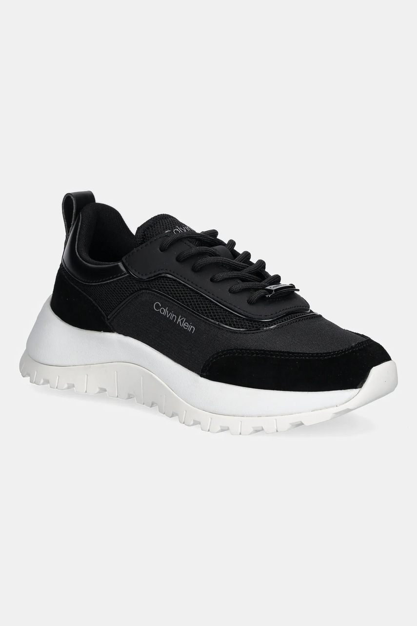 

Маратонки Calvin Klein RUNNER LACE UP MESH MIX в черно HW0HW02487, Черен