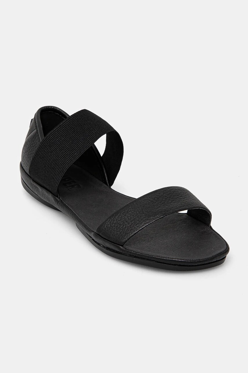 Camper sandale de piele Right Nina femei, culoarea negru, 21735-086