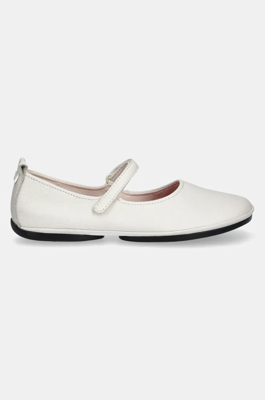 Кожаные балетки Camper Right Nina цвет белый K201365-024 Кожаные балетки Camper Right Nina цвет белый K201365-024