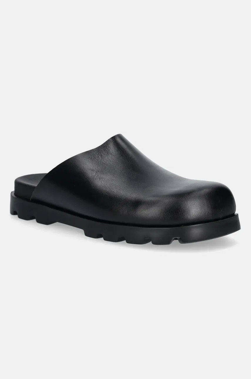 Camper șlapi de piele Brutus Sandal femei, culoarea negru, K201545-004
