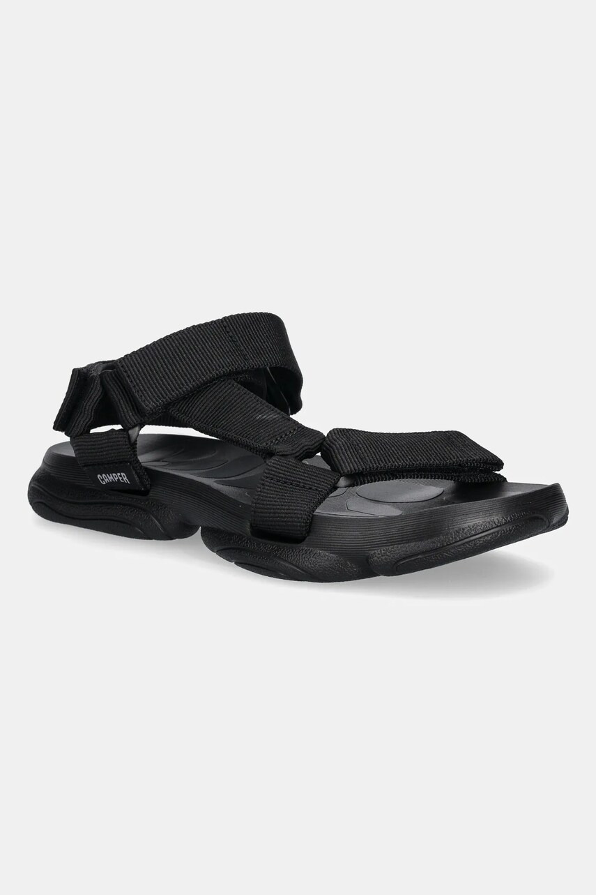 Camper sandale Karst Sandal femei, culoarea negru, toc mic, K201794-001