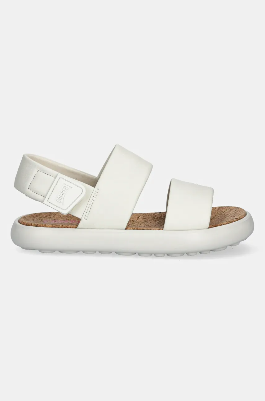 Кожаные сандалии Camper Pelotas Flota Sandal женские цвет бежевый K201772-002 Кожаные сандалии Camper Pelotas Flota Sandal женские цвет бежевый K201772-002