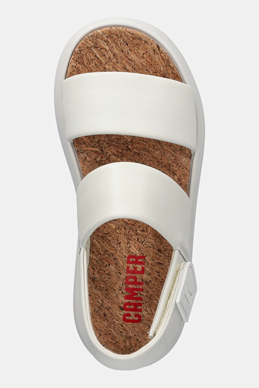 Шкіряні сандалі Camper Pelotas Flota Sandal жіночі колір бежевий K201772-002 