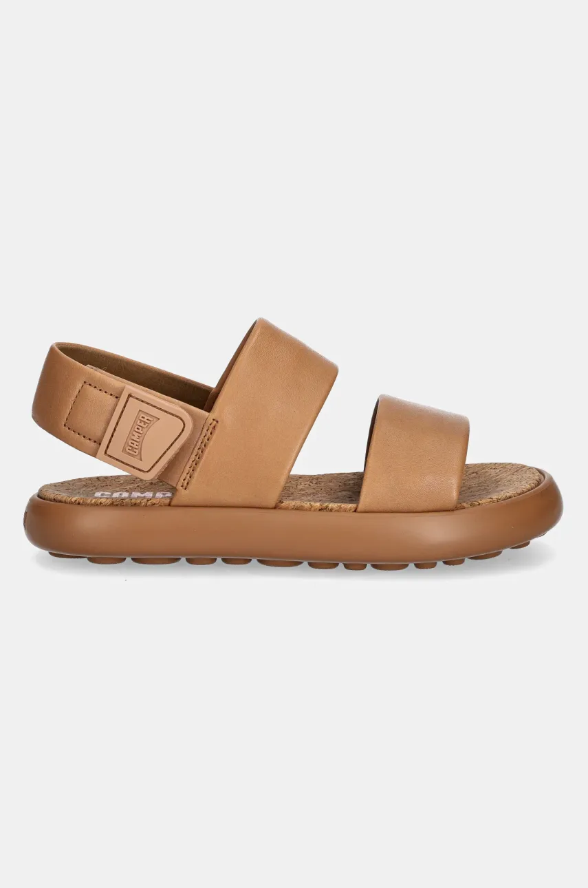 Кожаные сандалии Camper Pelotas Flota Sandal женские цвет коричневый K201772-004 Кожаные сандалии Camper Pelotas Flota Sandal женские цвет коричневый K201772-004