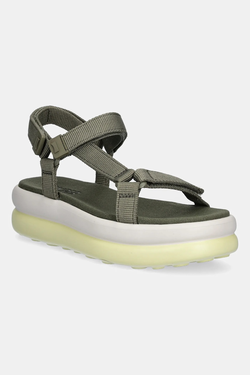 Camper sandale Pelotas Flota Up culoarea verde, cu platforma, K201726-003