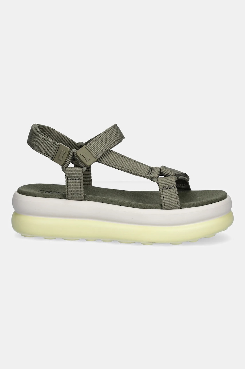 Сандалии Camper Pelotas Flota Up цвет зелёный на платформе K201726-003 Сандалии Camper Pelotas Flota Up цвет зелёный на платформе K201726-003