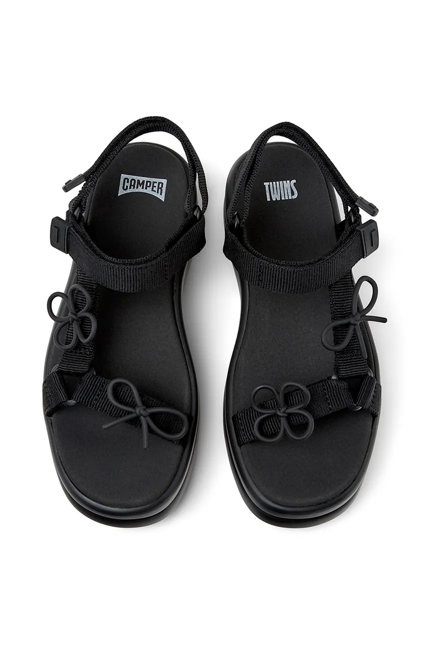 Σανδάλια Camper TWS χρώμα: μαύρο, K201726-005 φωτογραφία