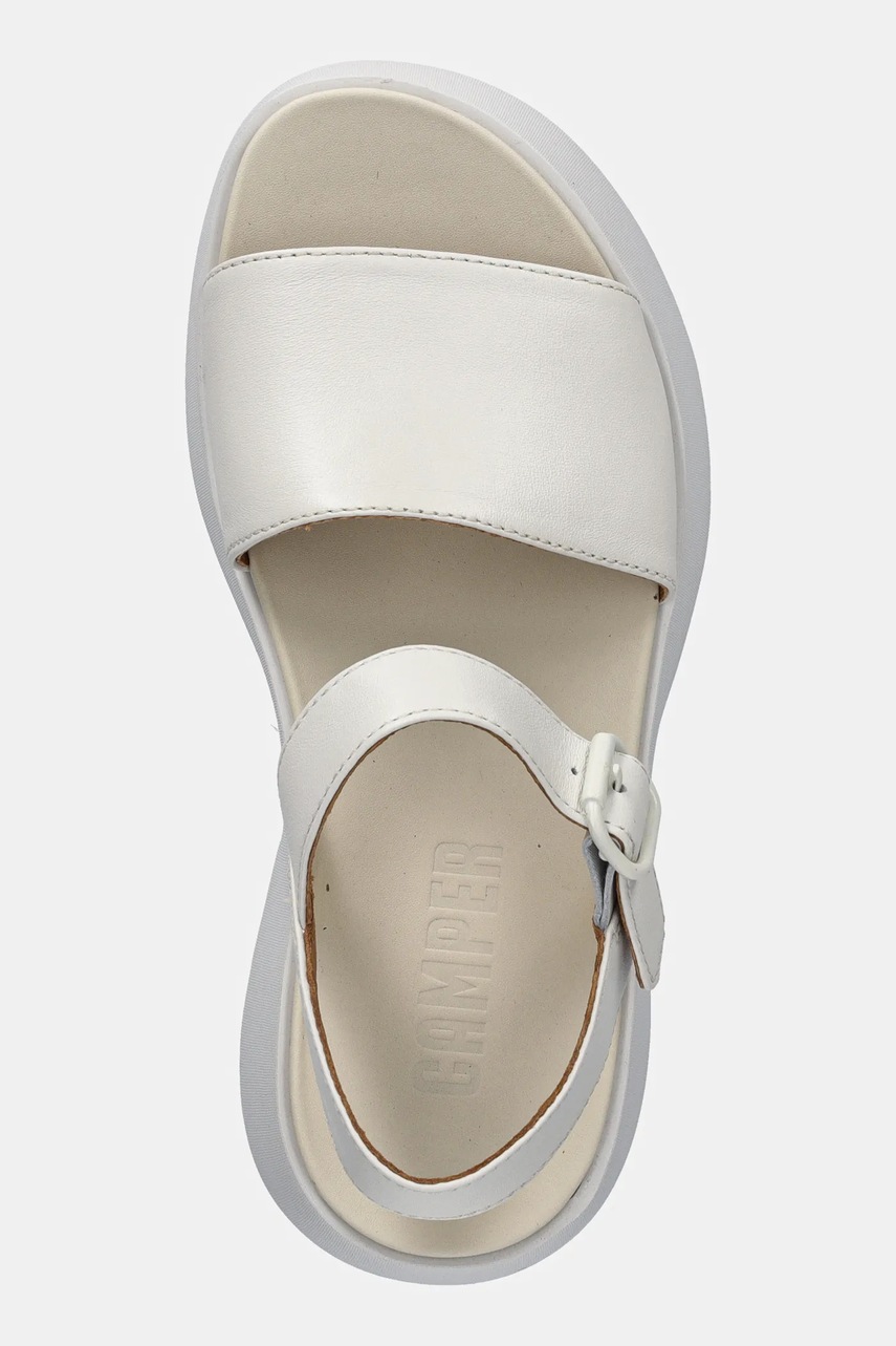 Δερμάτινα σανδάλια Camper Tasha χρώμα: άσπρο, K201659-007 φωτογραφία