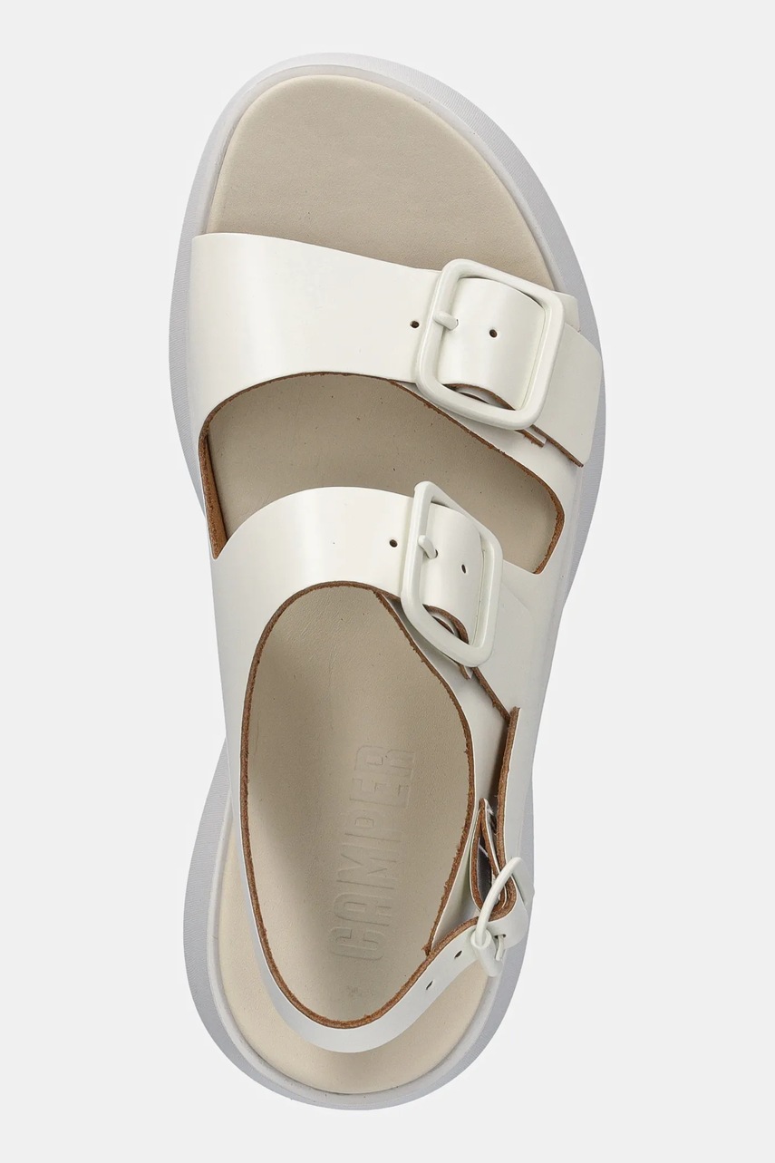 Δερμάτινα σανδάλια Camper Tasha χρώμα: μπεζ, K201712-002 φωτογραφία