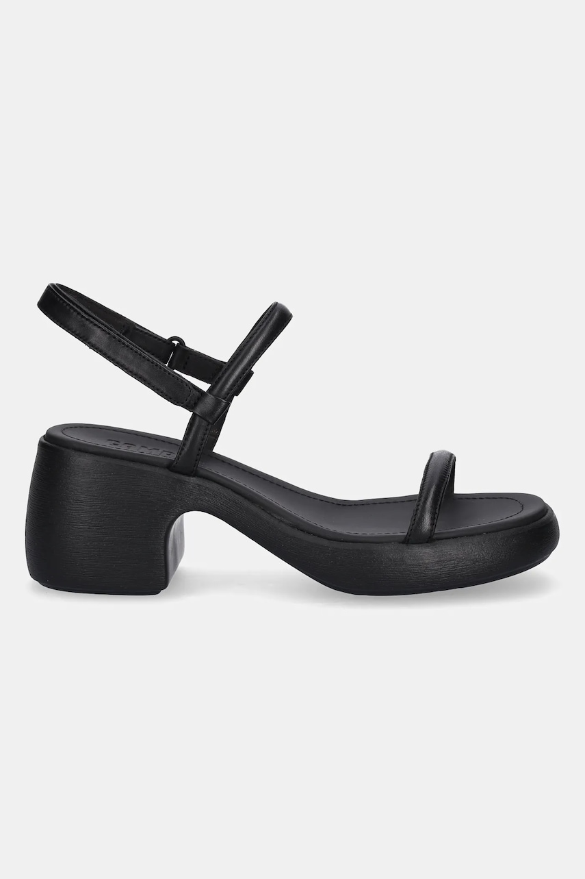 Кожаные сандалии Camper Thelma Sandal цвет чёрный K201596-004 Кожаные сандалии Camper Thelma Sandal цвет чёрный K201596-004