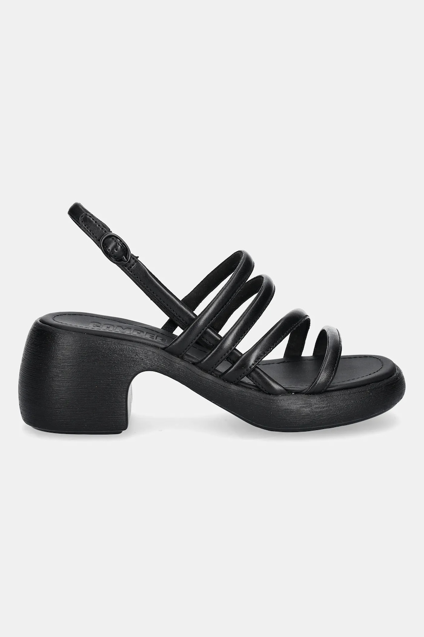 Кожаные сандалии Camper Thelma Sandal цвет чёрный K201723-001 Кожаные сандалии Camper Thelma Sandal цвет чёрный K201723-001