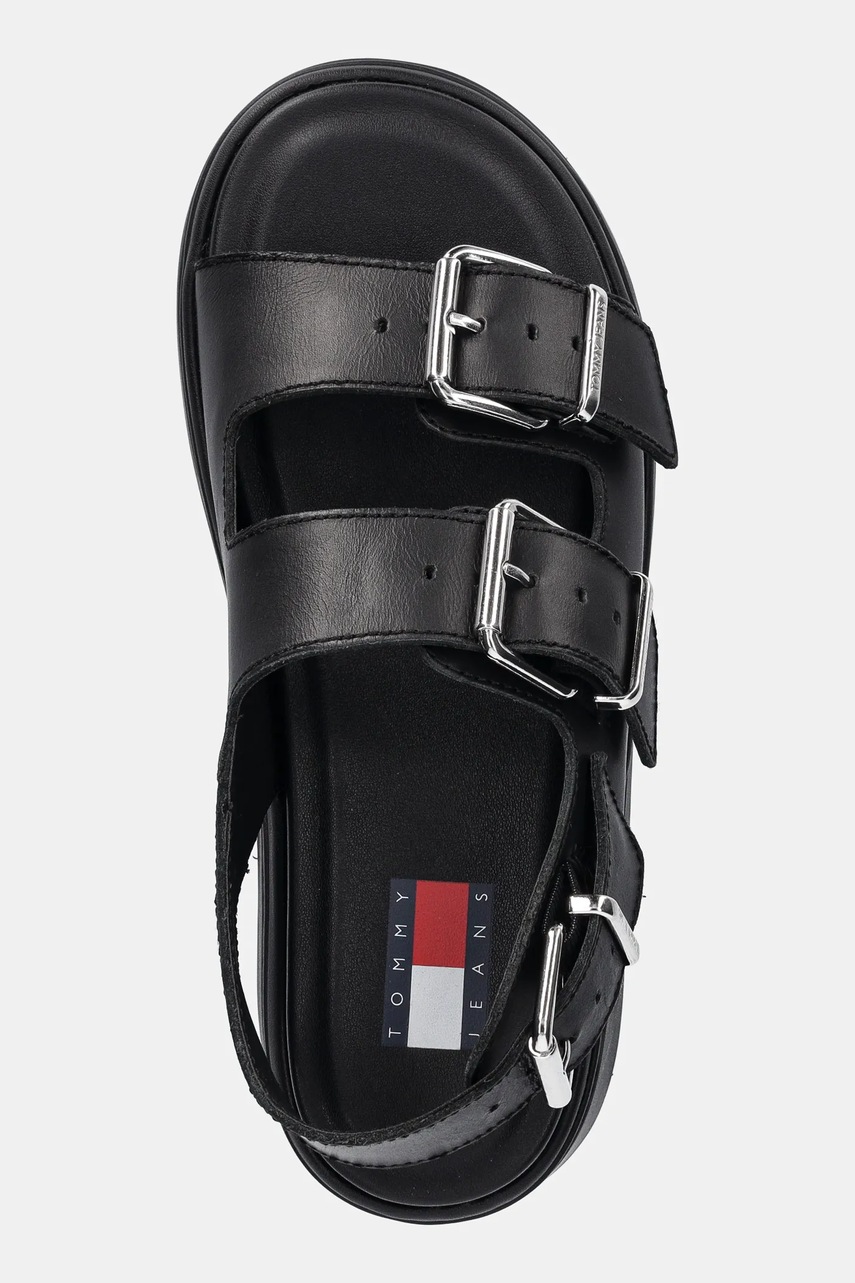 Kožené sandály Tommy Jeans WEDGE SANDAL (obrázek 4)