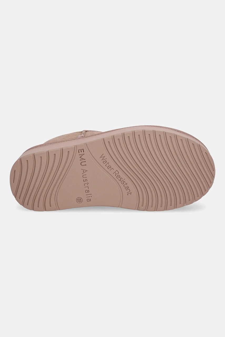 Замшеві чоботи Emu Australia Stinger Micro Flatform колір рожевий W13082 Cameo Rose 