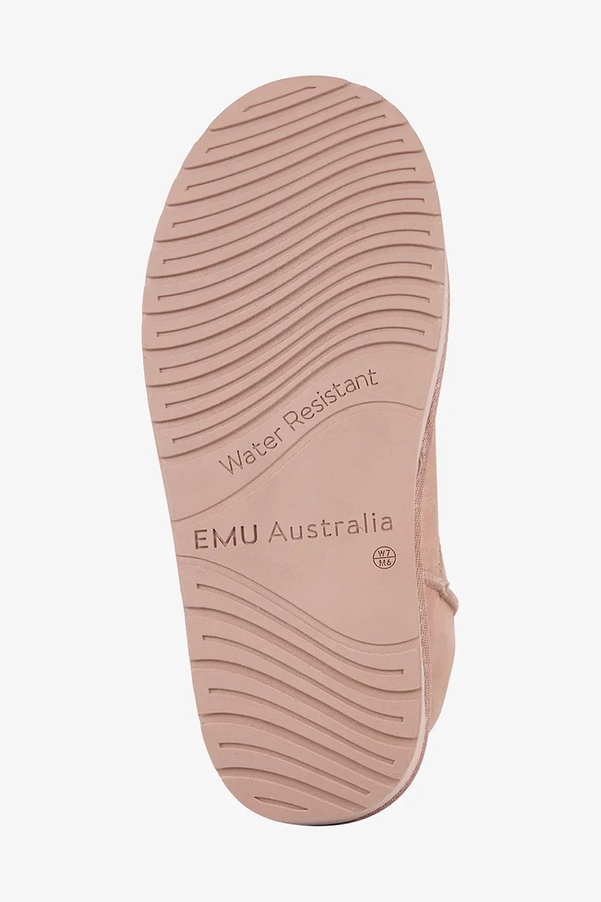 Замшеві чоботи Emu Australia Stinger Micro Flatform колір рожевий W13082 Cameo Rose 
