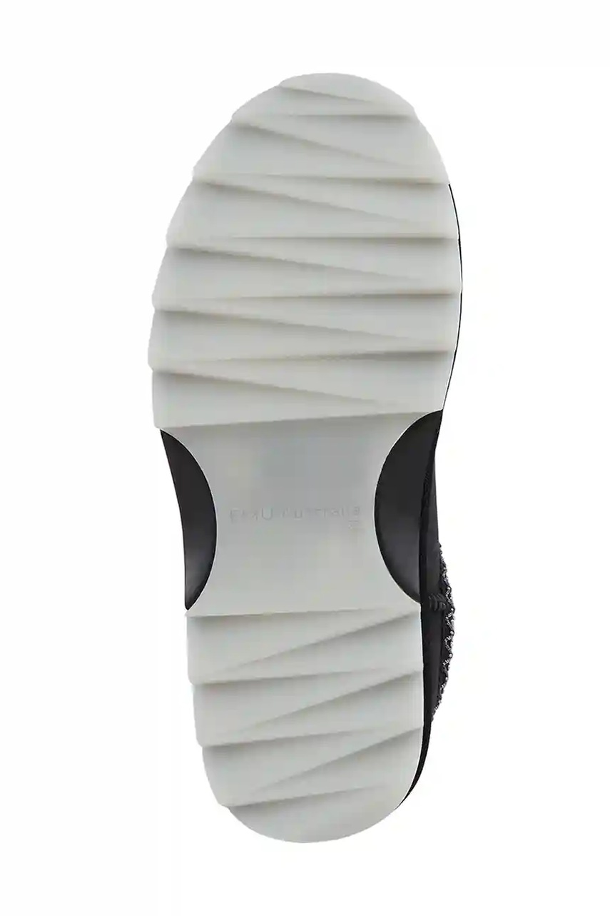 Παντόφλες σουέτ Emu Australia Sharky Scuff χρώμα: μαύρο, W13179 Black φωτογραφία