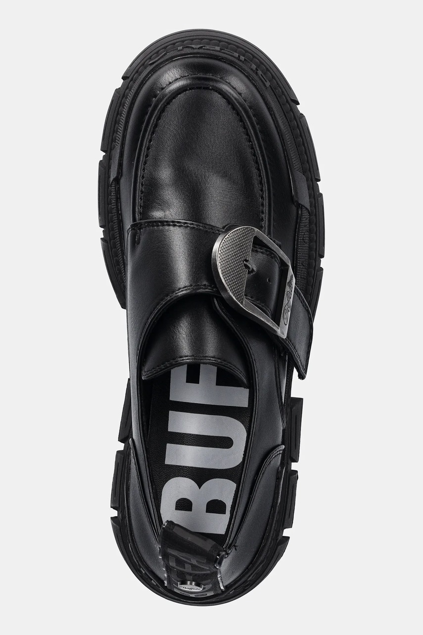 Туфлі Buffalo Gospher Monk жіночі колір чорний на платформі 1624082-BLK 