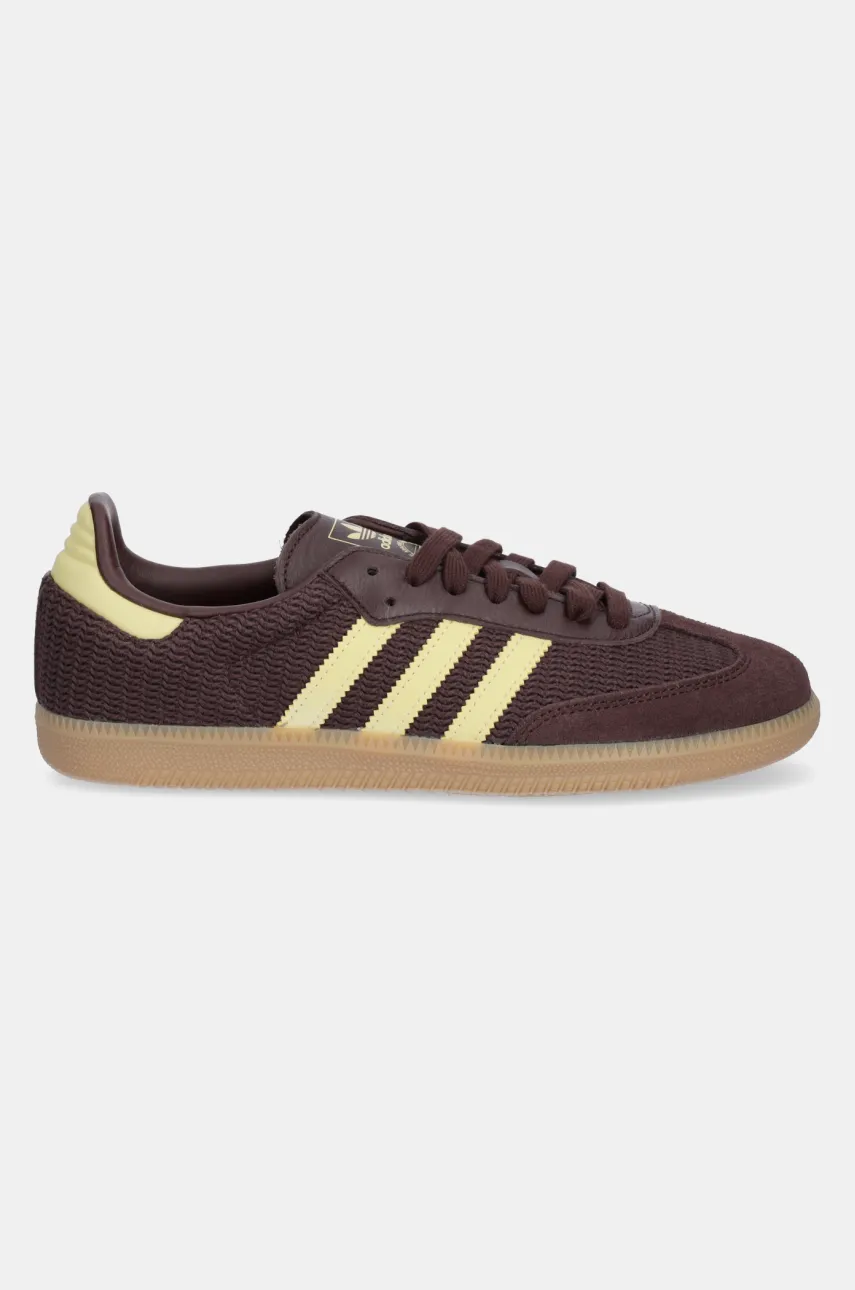 Кроссовки adidas Originals Samba OG женские цвет коричневый JR8167 Кроссовки adidas Originals Samba OG женские цвет коричневый JR8167