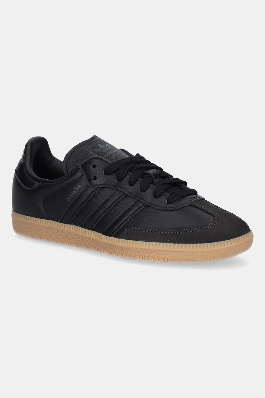 adidas Originals sneakers din piele Samba OG femei, culoarea negru, JS2762