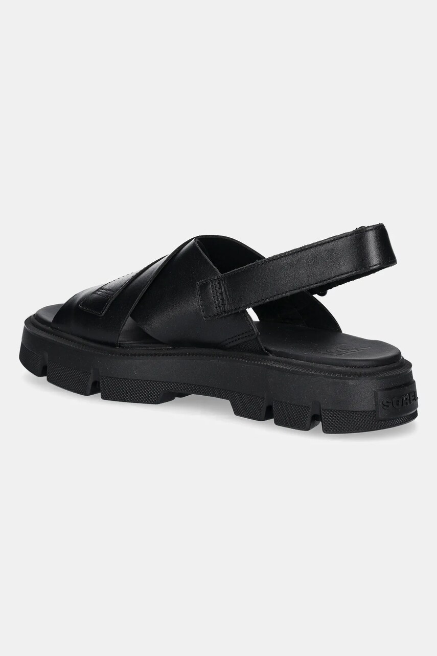 Sorel bőr szandál REIN CB CRISSCROSS fekete, női, platformos, 2114141010 termék 2. képe