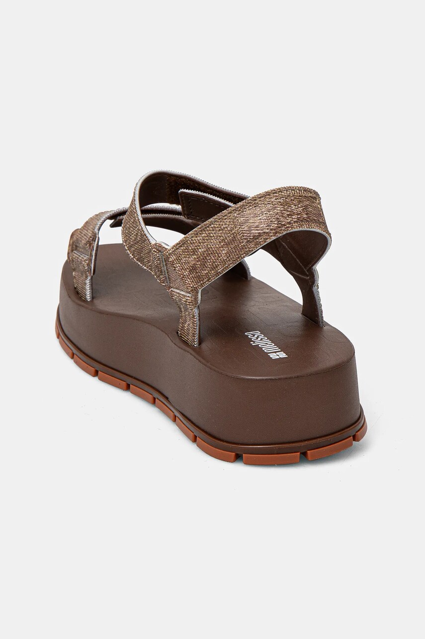Melissa szandál FLOWING PLATFORM DENIM barna, női, platformos, M 36132 termék 2. képe