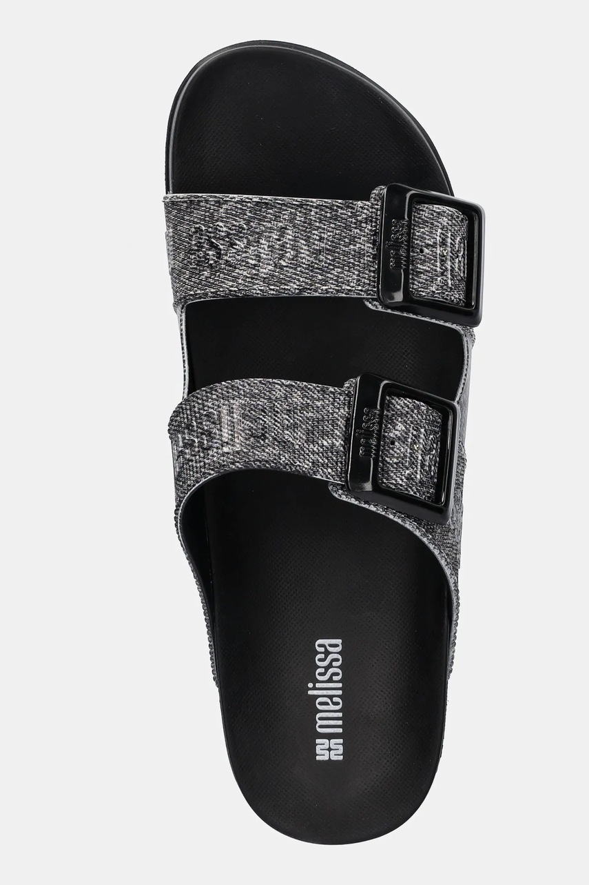 Παντόφλες Melissa COZY M LOVER SLIDE DENIM χρώμα: μαύρο, M 36146 φωτογραφία