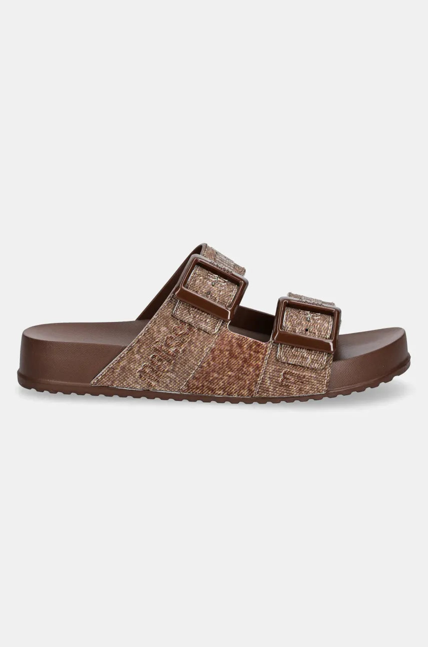 Шлепанцы Melissa COZY M LOVER SLIDE DENIM женские цвет коричневый M 36146 Шлепанцы Melissa COZY M LOVER SLIDE DENIM женские цвет коричневый M 36146
