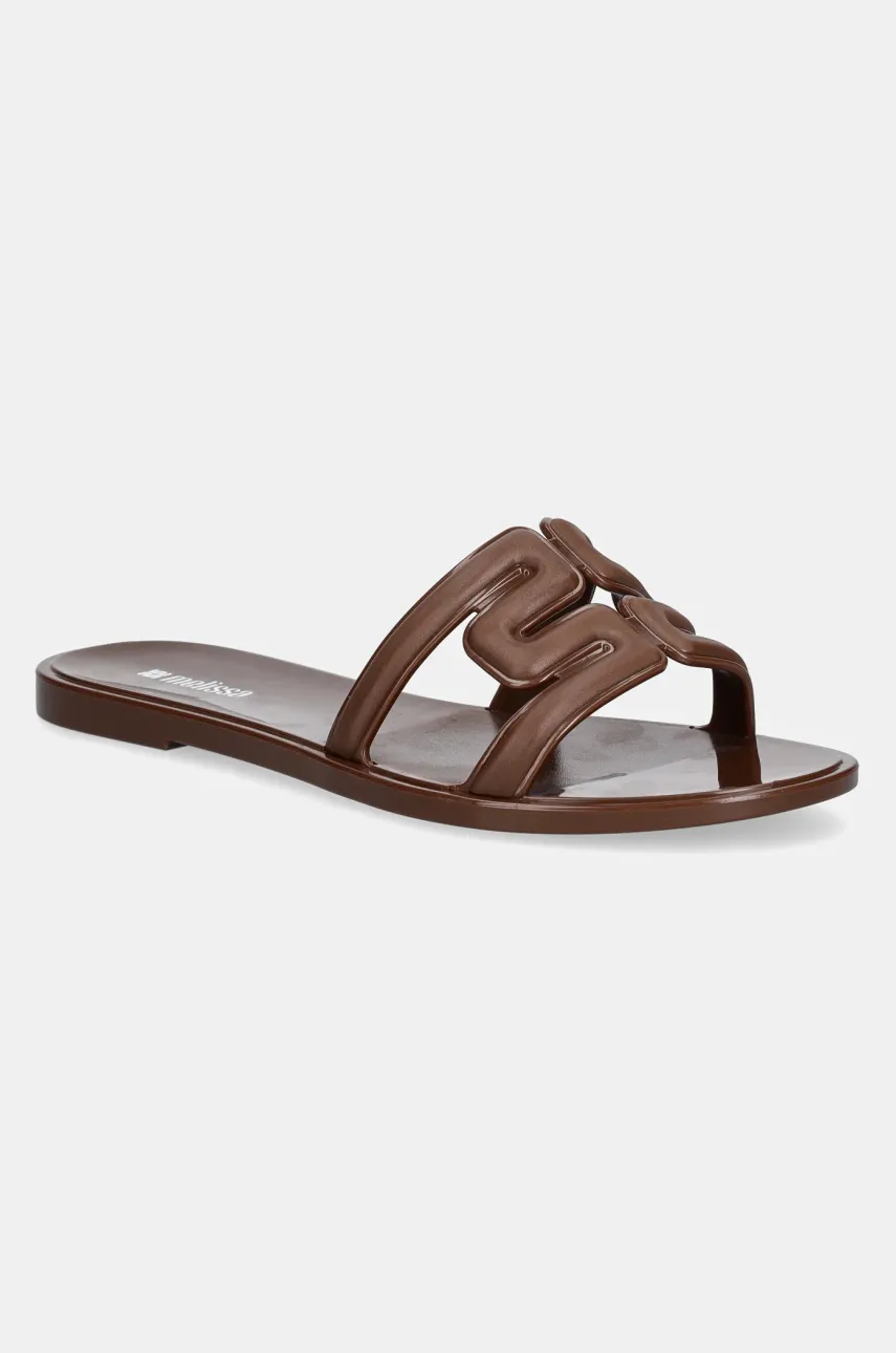 Melissa papuci M SLIDE femei, culoarea maro, M 36148