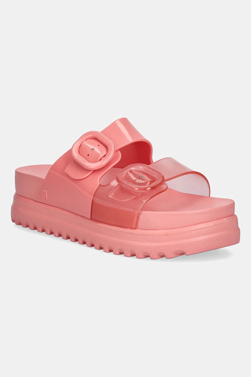 Melissa papuci COZY PLATFORM femei, culoarea roz, cu platforma, M 36158 Melissa papuci COZY PLATFORM femei, culoarea roz, cu platforma, M 36158
