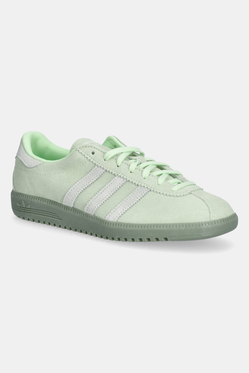 adidas Originals sneakers din piele intoarsă Bermuda femei, culoarea verde, JI2661