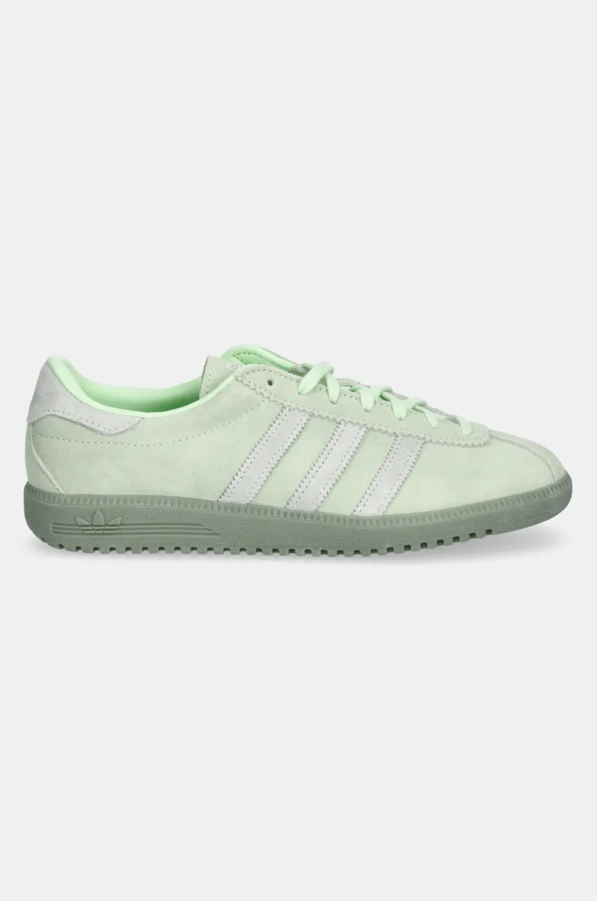 Замшевые кроссовки adidas Originals Bermuda женские цвет зелёный JI2661 Замшевые кроссовки adidas Originals Bermuda женские цвет зелёный JI2661