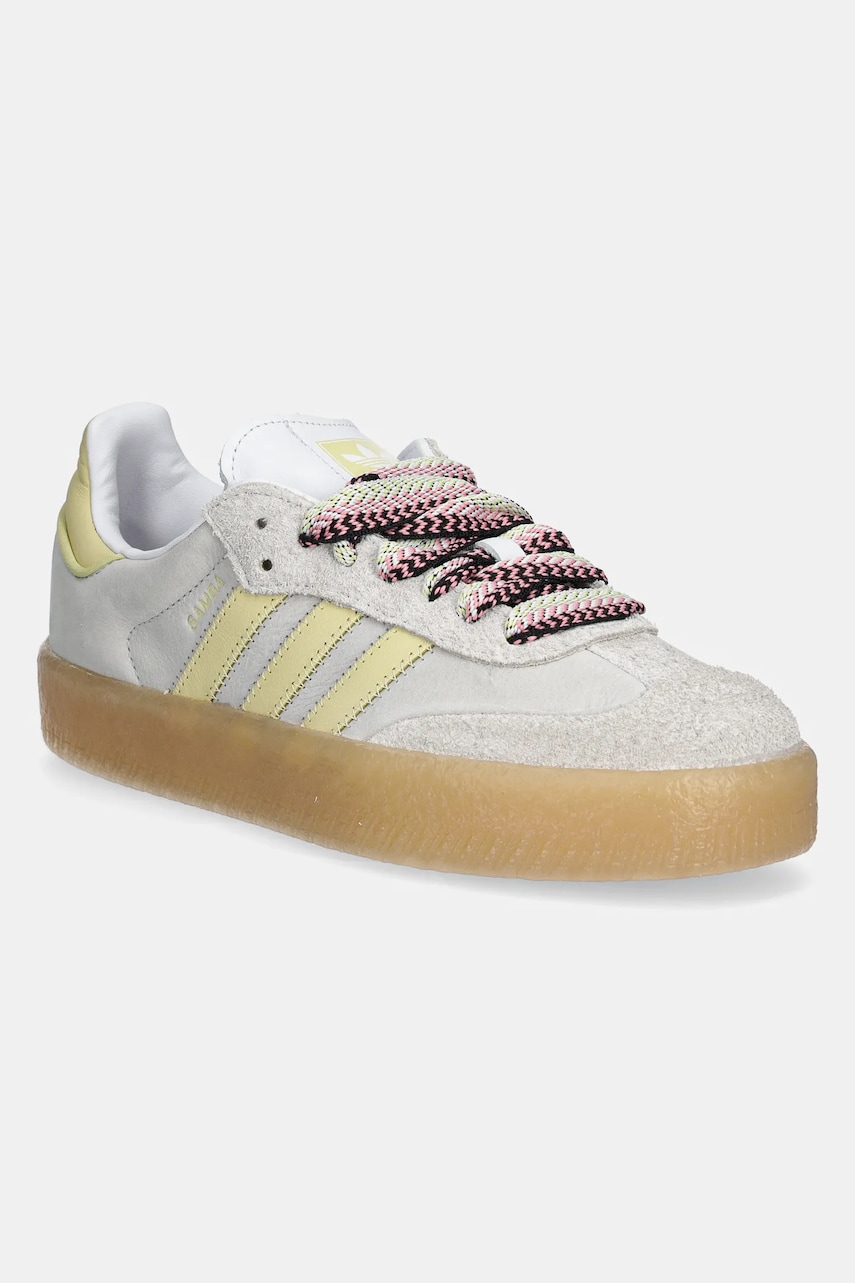 adidas Originals sneakers din piele Sambae W culoarea gri, JI2739