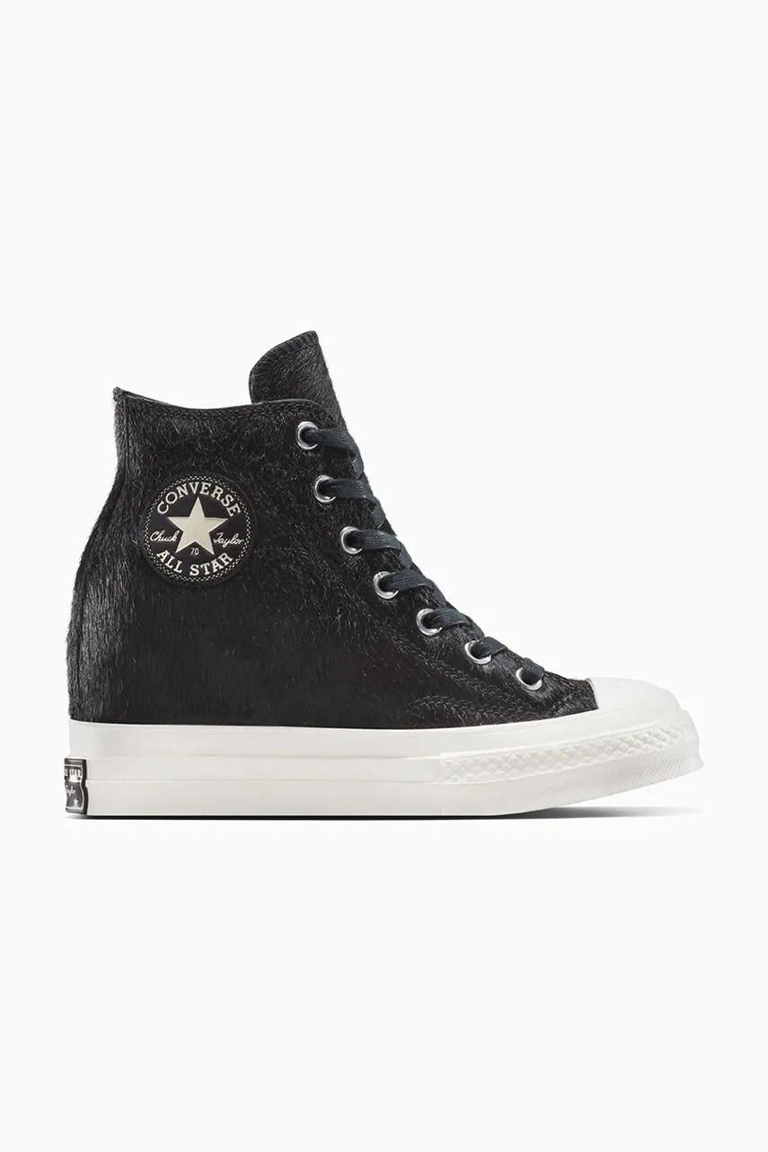 Converse tenisi Chuck 70 Pony Hair culoarea negru, A12561C