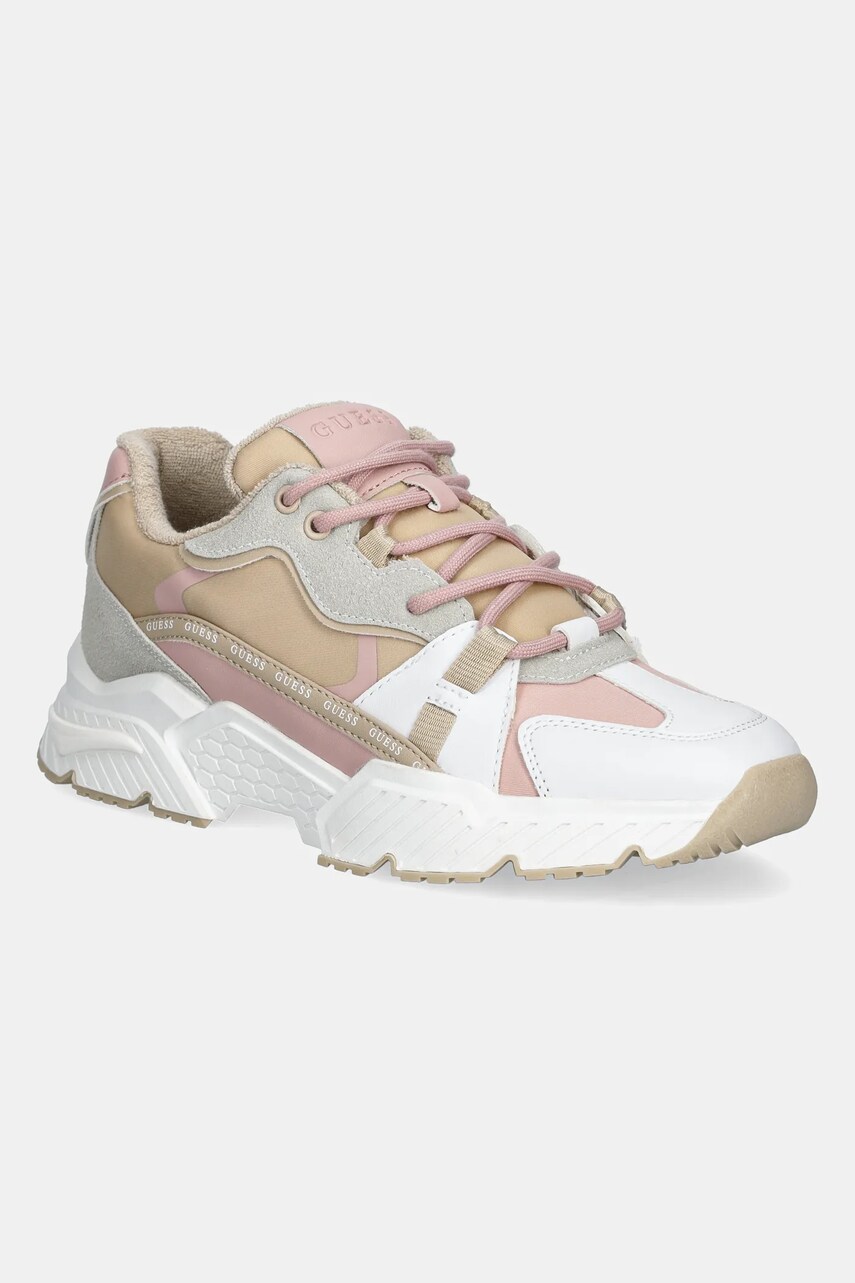 Sneakers boty Guess CARRLI5 béžová barva, FLJCAR ELE12