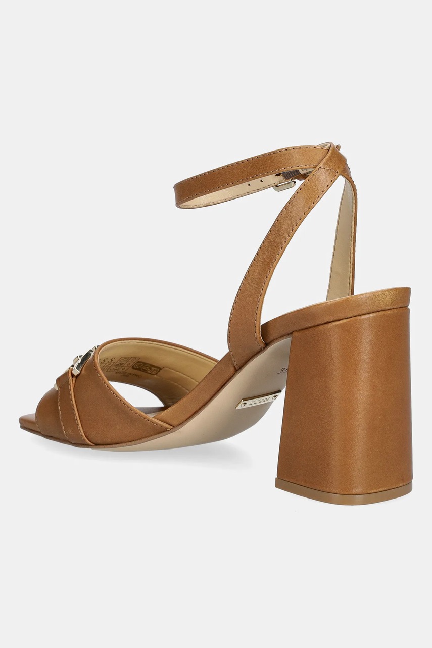 Δερμάτινα σανδάλια Guess GRATO χρώμα: καφέ, FLJGRT LEA03 φωτογραφία