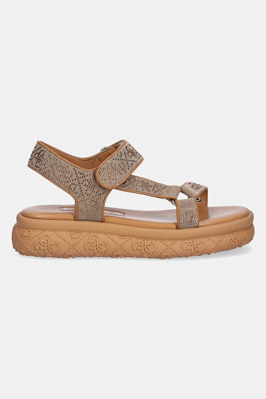Сандалии Guess LODE2 женские цвет коричневый на платформе FLJLD2 FAL03 Сандалии Guess LODE2 женские цвет коричневый на платформе FLJLD2 FAL03