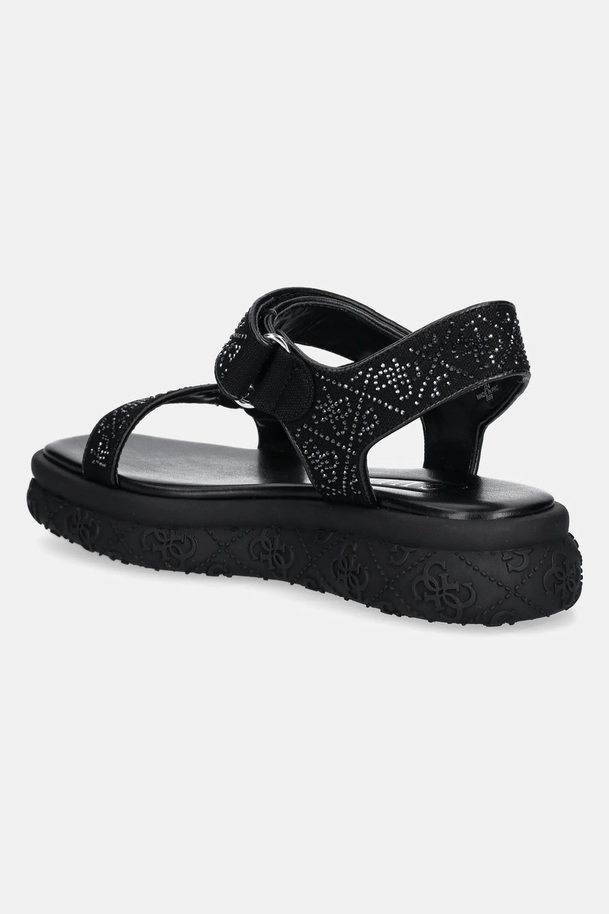 Σανδάλια Guess LODE χρώμα: μαύρο, FLJLOD FAP03 φωτογραφία