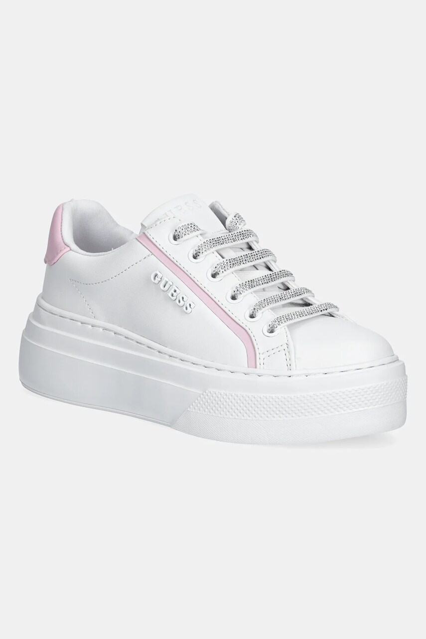Levně Tenisky Guess AMERIA bílá barva, FLJMRI ELE12