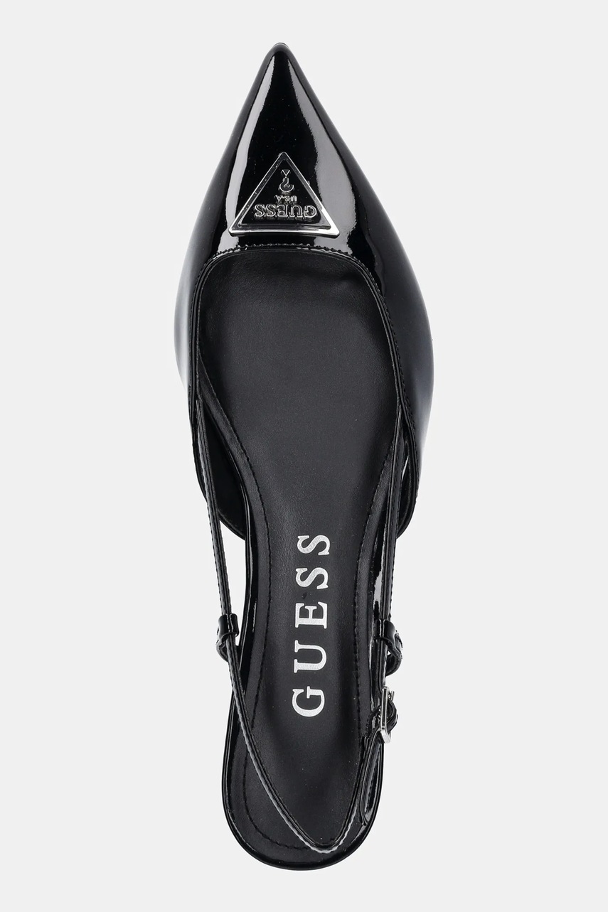Шкіряні туфлі Guess JESSON колір чорний FLPJES PAT05 