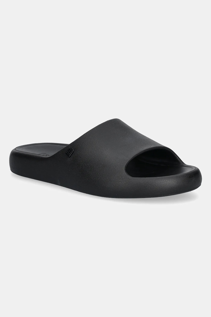 Melissa papuci MELISSA FREE PRINT SLIDE AD femei, culoarea negru, M 33973.BA438 Melissa papuci MELISSA FREE PRINT SLIDE AD femei, culoarea negru, M 33973.BA438
