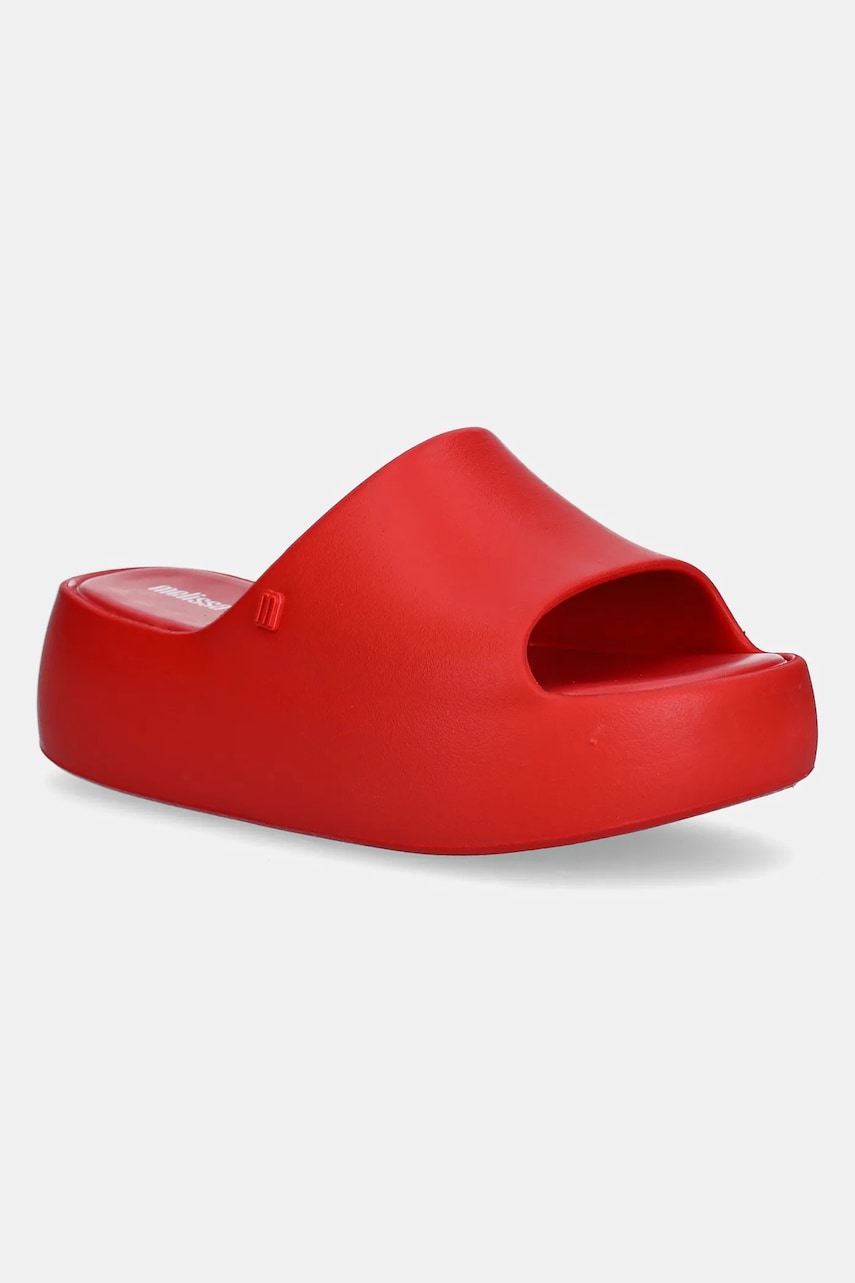 Melissa papuci MELISSA FREE PLATFORM SLIDE AD femei, culoarea rosu, cu platforma, M 35859.BC202 Melissa papuci MELISSA FREE PLATFORM SLIDE AD femei, culoarea rosu, cu platforma, M 35859.BC202