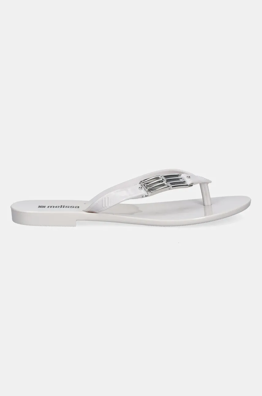 Вьетнамки Melissa MELISSA HARMONIC M CHIC AD женские цвет белый на плоском ходу M 35906.BB093 Вьетнамки Melissa MELISSA HARMONIC M CHIC AD женские цвет белый на плоском ходу M 35906.BB093