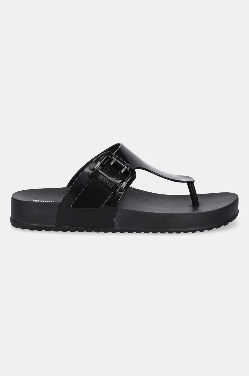 Вьетнамки Melissa MELISSA COZY FLIP FLOP AD женские цвет чёрный на плоском ходу M 35933.BC910 Вьетнамки Melissa MELISSA COZY FLIP FLOP AD женские цвет чёрный на плоском ходу M 35933.BC910