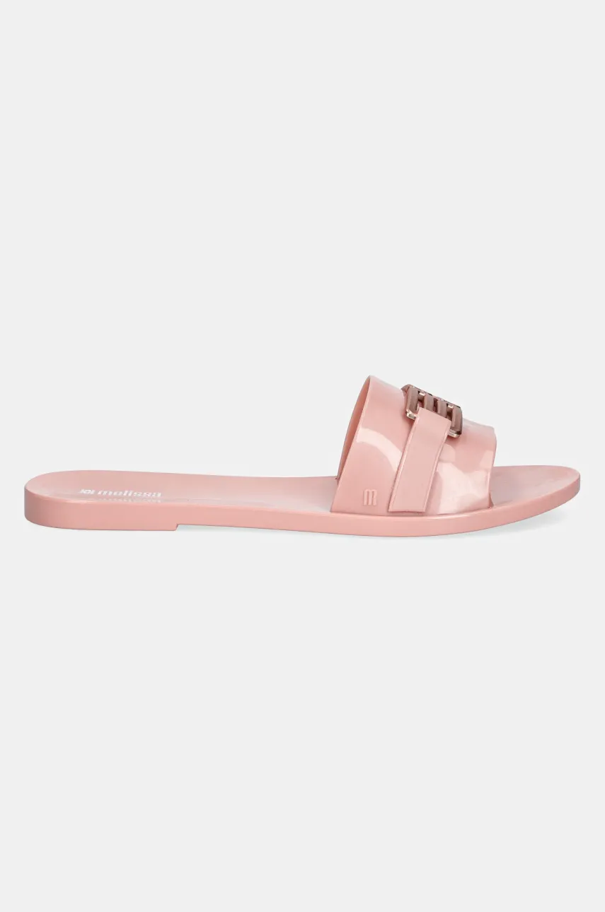 Вьетнамки Melissa MELISSA BABE M CHIC AD женские цвет розовый на плоском ходу M 36000.BF047 Вьетнамки Melissa MELISSA BABE M CHIC AD женские цвет розовый на плоском ходу M 36000.BF047