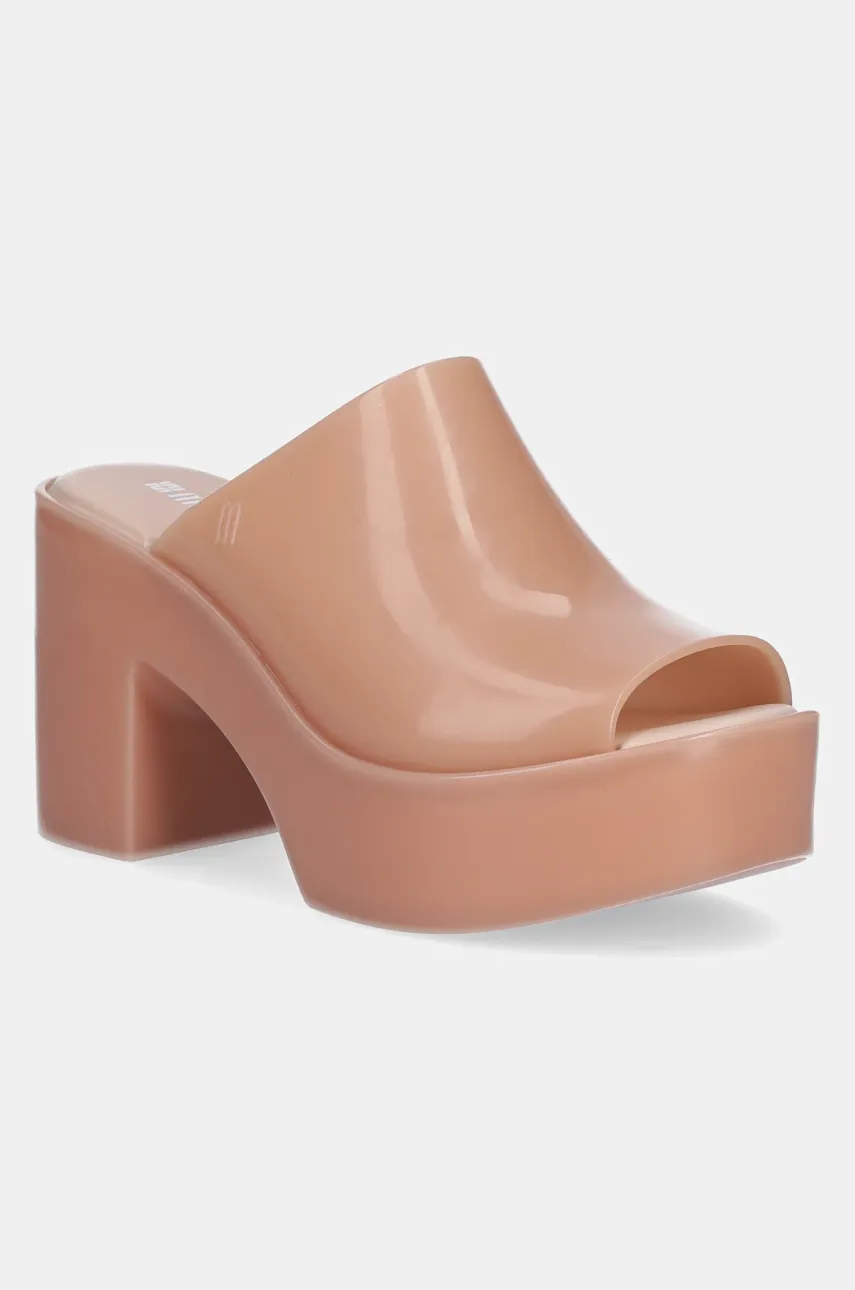 Melissa papuci MELISSA MULE HYPE AD femei, culoarea portocaliu, cu toc drept, M 36026.BI527