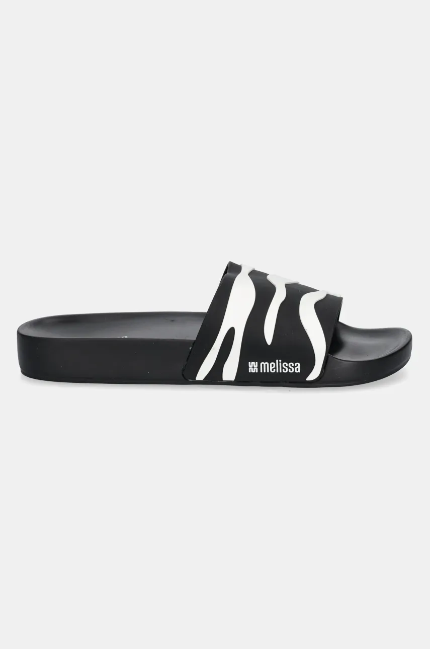 Шлепанцы Melissa MELISSA ANIMAL PRINT SLIDE AD женские цвет чёрный M 36097.BG889 Шлепанцы Melissa MELISSA ANIMAL PRINT SLIDE AD женские цвет чёрный M 36097.BG889